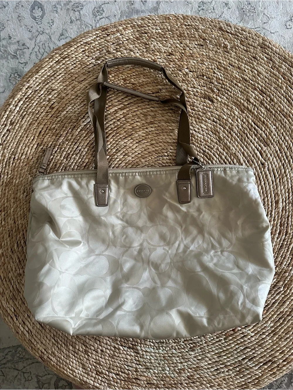 Coach Getaway Signature Nylon Packable Weekender Tote (model F77321
